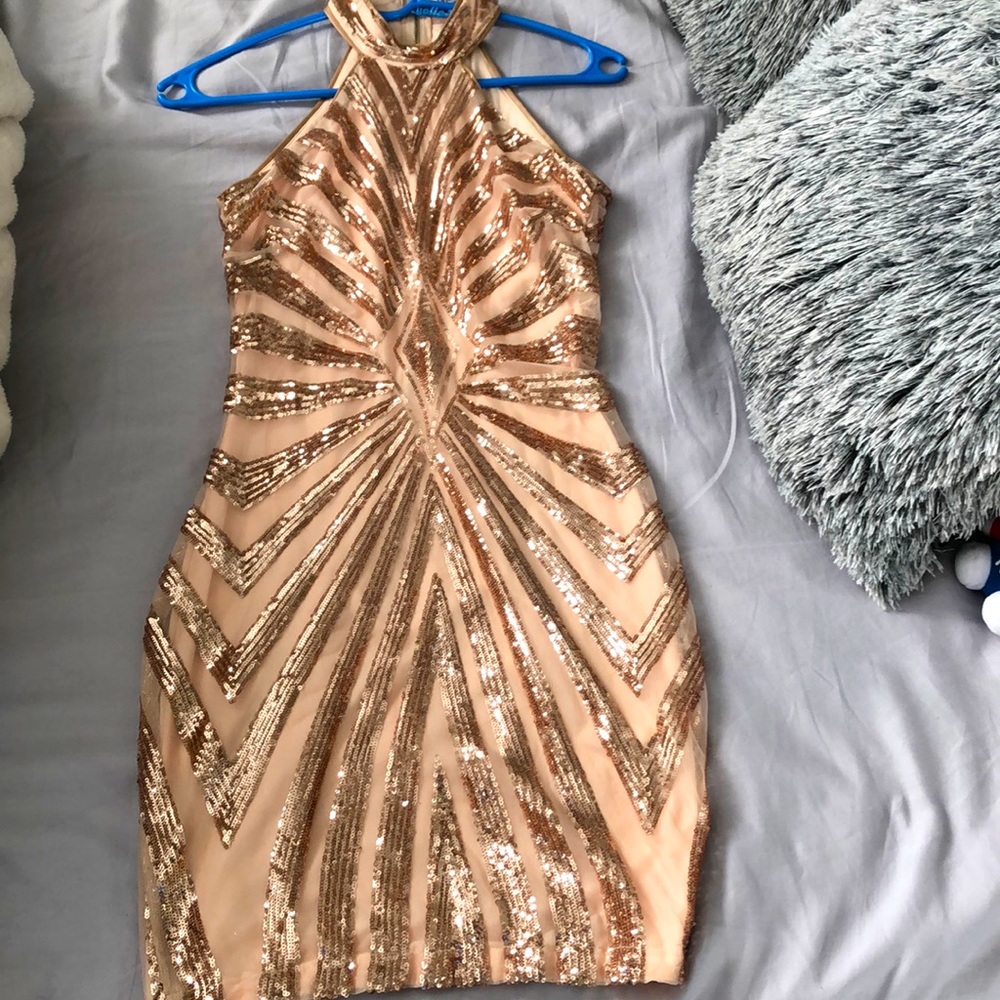 Sparkly Champagne Dress